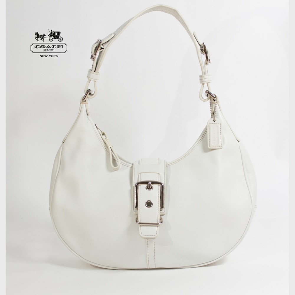 Coach White Leather Handbag